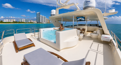 105ft Jumbo Azimut with Jacuzzi